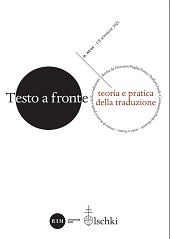 Heft, Testo a fronte : teoria e pratica della traduzione : 64/65, 1/2, 2021, L.S. Olschki