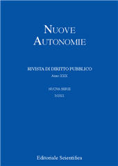 Issue, Nuove autonomie : XXX, 3, 2021, Editoriale Scientifica
