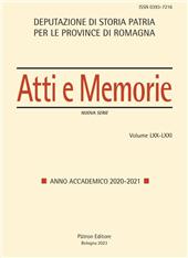 Article, Percorsi di ricerca nella storia delle istituzioni e dell'Università di Bologna a partire dagli studi di Alfeo Giacomelli, Patron