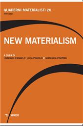 Fascicolo, Quaderni materialisti : 20, 2021, Mimesis