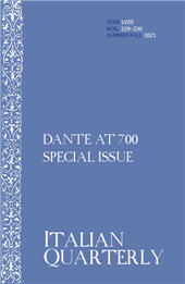 Article, Stagnino's Dante (1512), Rutgers University Department of Italian