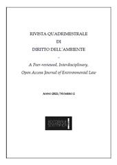 Issue, Rivista quadrimestrale di diritto dell'ambiente : 2, 2021, Editoriale Scientifica