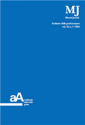 Fascicolo, Mimesis Journal : scritture della performance : 10, 1, 2021, Accademia University Press