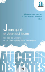 E-book, Jean qui rit et Jean qui leurre : Les rires de Genet: approches stylistiques et rhétoriques, Academia