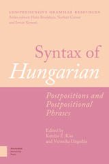 E-book, Syntax of Hungarian : Postpositions and Postpositional Phrases, Amsterdam University Press