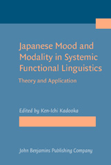 E-book, Japanese Mood and Modality in Systemic Functional Linguistics, John Benjamins Publishing Company