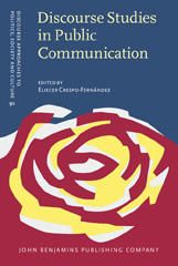 E-book, Discourse Studies in Public Communication, John Benjamins Publishing Company