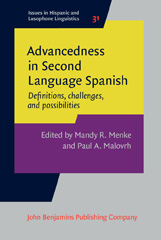 E-book, Advancedness in Second Language Spanish, John Benjamins Publishing Company