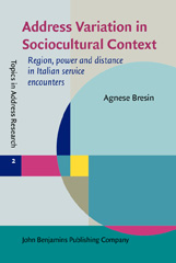 eBook, Address Variation in Sociocultural Context, Bresin, Agnese, John Benjamins Publishing Company