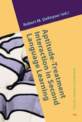 E-book, Aptitude-Treatment Interaction in Second Language Learning, John Benjamins Publishing Company