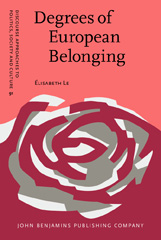 eBook, Degrees of European Belonging, John Benjamins Publishing Company