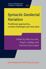eBook, Syntactic Geolectal Variation, John Benjamins Publishing Company