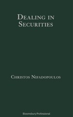 E-book, Dealing in Securities : The Law and Regulation of Sales and Trading in Europe, Nifadopoulos, Christos, Bloomsbury Publishing