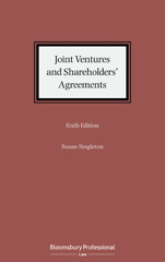 E-book, Joint Ventures and Shareholders' Agreements, Bloomsbury Publishing