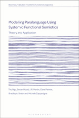 eBook, Modelling Paralanguage Using Systemic Functional Semiotics, Bloomsbury Publishing