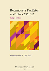 E-book, Tax Rates and Tables 2021/22, Bloomsbury Publishing