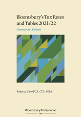 eBook, Tax Rates and Tables 2021/22, Bloomsbury Publishing