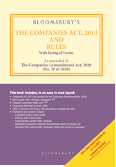 E-book, Bloomsbury's The Companies Act : 2013 and Rules, India, Bloomsbury Professional, Bloomsbury Publishing