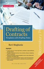 E-book, Drafting of Contracts : Templates with Drafting Notes, Singhania, Ravi, Bloomsbury Publishing