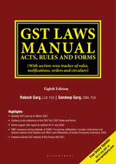 E-book, GST Laws Manual, Garg, Rakesh, Bloomsbury Publishing