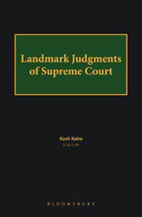 E-book, Landmark Judgments of Supreme Court, Kalra, Kush, Bloomsbury Publishing