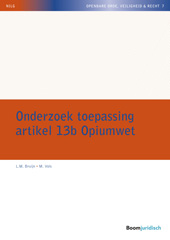 E-book, Onderzoek toepassing artikel 13b Opiumwet, Koninklijke Boom uitgevers
