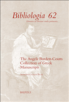 E-book, The Angela Burdett-Coutts Collection of Greek Manuscripts, Cataldi Palau, Annaclara, Brepols Publishers
