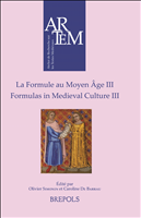 E-book, La Formule au Moyen Âge, Brepols Publishers