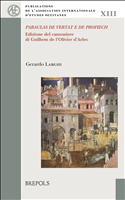 eBook, Paraulas de vertat e de profiech : Edizione del canzoniere di Guilhem de l'Olivier d'Arles, Brepols Publishers