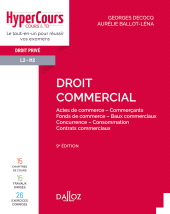 E-book, Droit commercial : Actes de commerce : Commerçants : Fonds de commerce, Éditions Dalloz