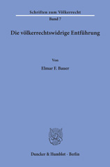 E-book, Die völkerrechtswidrige Entführung., Duncker & Humblot