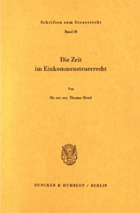 E-book, Die Zeit im Einkommensteuerrecht., Duncker & Humblot