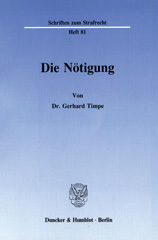 E-book, Die Nötigung., Duncker & Humblot