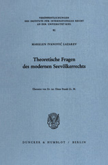 E-book, Theoretische Fragen des modernen Seevölkerrechts. : Übersetzt von Elmar Rauch., Duncker & Humblot