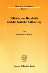 E-book, Wilhelm von Humboldt und die deutsche Aufklärung., Duncker & Humblot