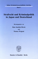 eBook, Strafrecht und Kriminalpolitik in Japan und Deutschland., Duncker & Humblot