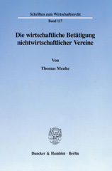 E-book, Die wirtschaftliche Betätigung nichtwirtschaftlicher Vereine., Duncker & Humblot