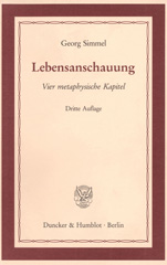 E-book, Lebensanschauung. : Vier metaphysische Kapitel., Simmel, Georg, Duncker & Humblot