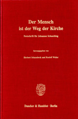 E-book, Der Mensch ist der Weg der Kirche. : Festschrift für Johannes Schasching., Duncker & Humblot