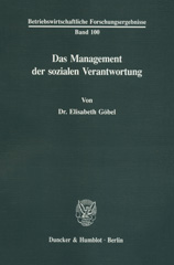 E-book, Das Management der sozialen Verantwortung., Duncker & Humblot