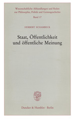E-book, Staat, Öffentlichkeit und öffentliche Meinung., Schambeck, Herbert, Duncker & Humblot