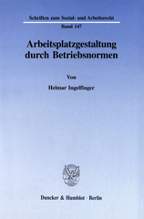 E-book, Arbeitsplatzgestaltung durch Betriebsnormen., Duncker & Humblot