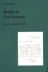 E-book, Briefe an Carl Schmitt. : Hrsg. und mit Anmerkungen versehen von Piet Tommissen., Duncker & Humblot