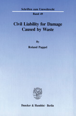E-book, Civil Liability for Damage Caused by Waste., Duncker & Humblot