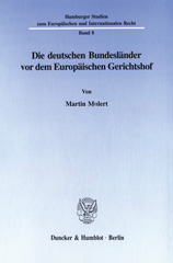E-book, Die deutschen Bundesländer vor dem Europäischen Gerichtshof., Mulert, Martin, Duncker & Humblot
