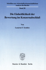 E-book, Die Einheitlichkeit der Bewertung im Konzernabschluß., Duncker & Humblot