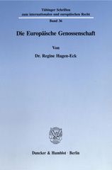 eBook, Die Europäische Genossenschaft., Hagen-Eck, Regine, Duncker & Humblot