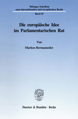 E-book, Die europäische Idee im Parlamentarischen Rat., Bermanseder, Markus, Duncker & Humblot