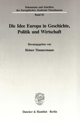 E-book, Die Idee Europa in Geschichte, Politik und Wirtschaft., Duncker & Humblot