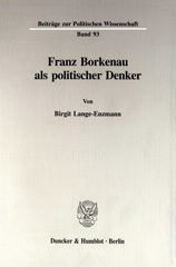E-book, Franz Borkenau als politischer Denker., Duncker & Humblot